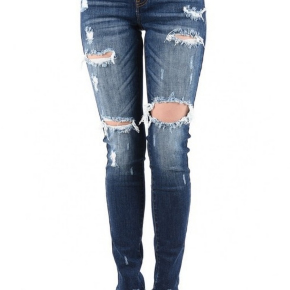 JORDAN Kan Can Distress Jeans - Picture 3 of 3